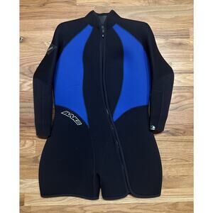 Bare Supra Shortie 7mm Wetsuit Size 12+ Women’s Blue Scuba Snorkel Swim Surf